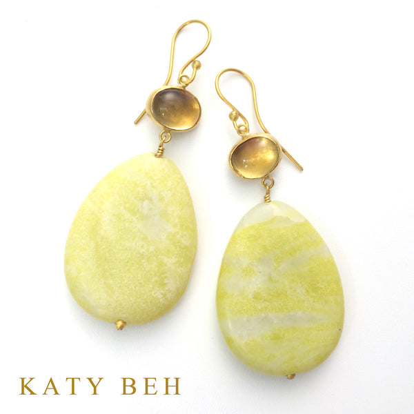 Earrings - Katy Beh 22k Gold Handmade Jewelry New Orleans