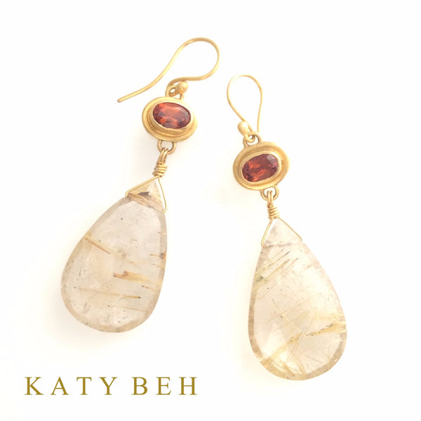 Earrings - Katy Beh 22k Gold Handmade Jewelry New Orleans