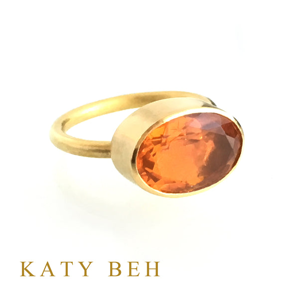 April Fire Opal Ring