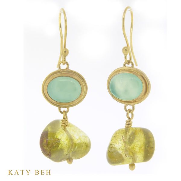Earrings - Katy Beh 22k Gold Handmade Jewelry New Orleans