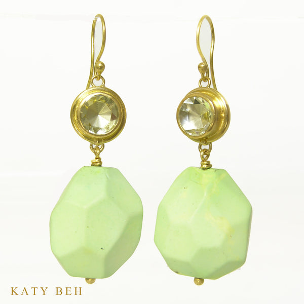 Earrings - Katy Beh 22k Gold Handmade Jewelry New Orleans