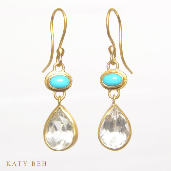 Earrings - Katy Beh 22k Gold Handmade Jewelry New Orleans