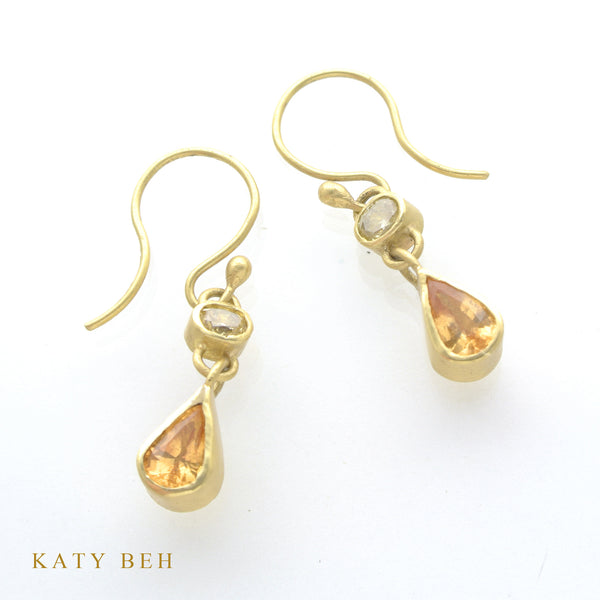 Earrings - Katy Beh 22k Gold Handmade Jewelry New Orleans