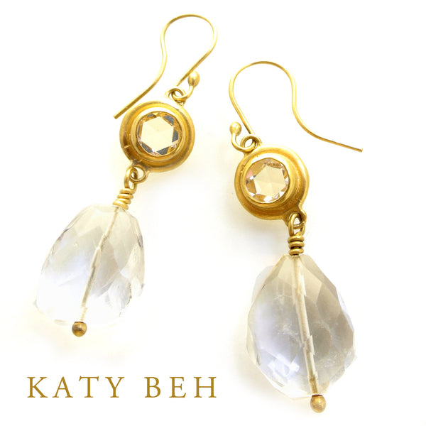 Earrings - Katy Beh 22k Gold Handmade Jewelry New Orleans