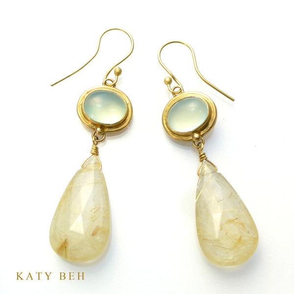 Earrings - Katy Beh 22k Gold Handmade Jewelry New Orleans
