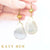 Genovieve Welo Opal and Mother of Pearl Earrings