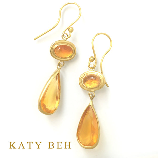 Earrings - Katy Beh 22k Gold Handmade Jewelry New Orleans