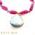 Irena Pink Sapphire, Diamond and Peruvian Opal Necklace