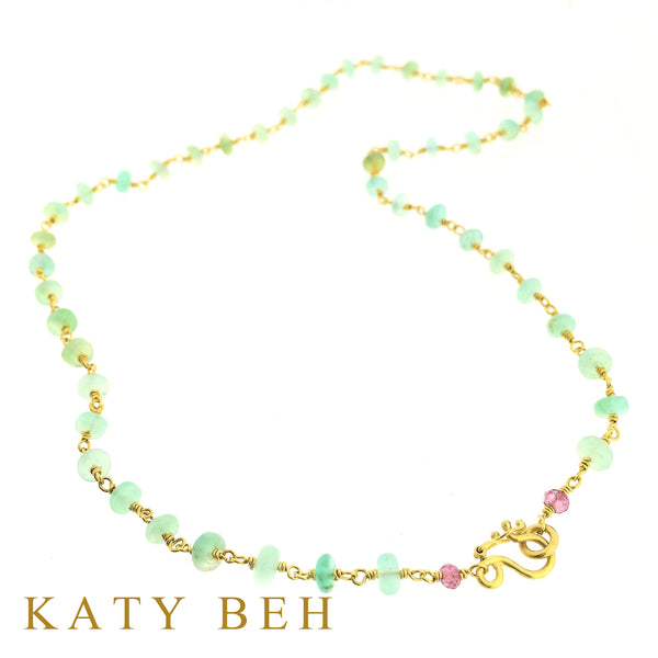 Lizzy Peruvian Opal Chain Necklace