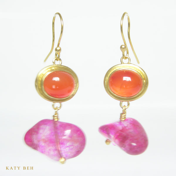 Earrings - Katy Beh 22k Gold Handmade Jewelry New Orleans