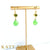 Nell Peridot and Green Chrysoprase Earrings