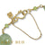 Marigold Prehnite and Peridot Bracelet