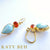Voilaine Ethiopian Opal and Larimar Earrings