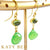 Nell Peridot and Green Chrysoprase Earrings