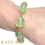 Marigold Prehnite and Peridot Bracelet