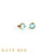 Beatrice Blue Topaz and Diamond Stud Earrings