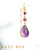 Briar Ruby, Pink Topaz and Amethyst Earrings