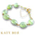 Marigold Prehnite and Peridot Bracelet