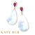 Delphine Rhodolite Garnet and Rainbow Moonstone Earrings