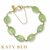 Marigold Prehnite and Peridot Bracelet