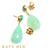 Maeve Turquoise and Peruvian Chalcedony Earrings
