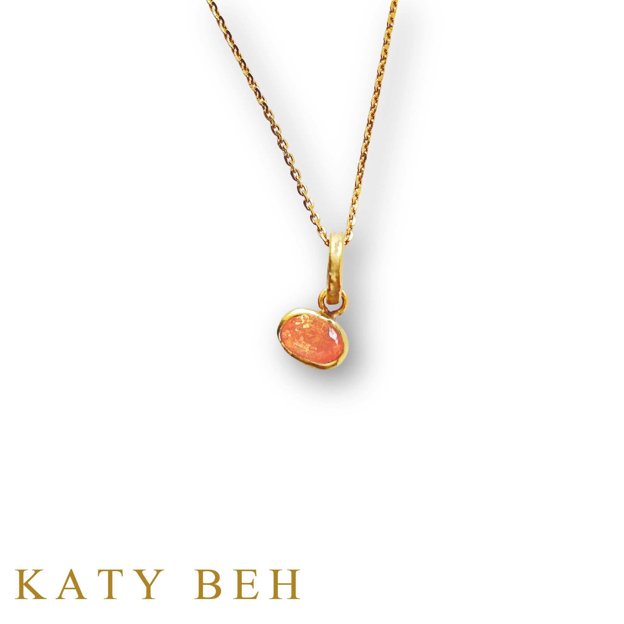 Maura Orange Spessarite Garnet Pendant