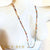 Raina Fancy Zircon and Biwa Pearl Necklace