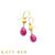 Vita Teal Apatite and Ruby Earrings