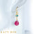 Vita Teal Apatite and Ruby Earrings