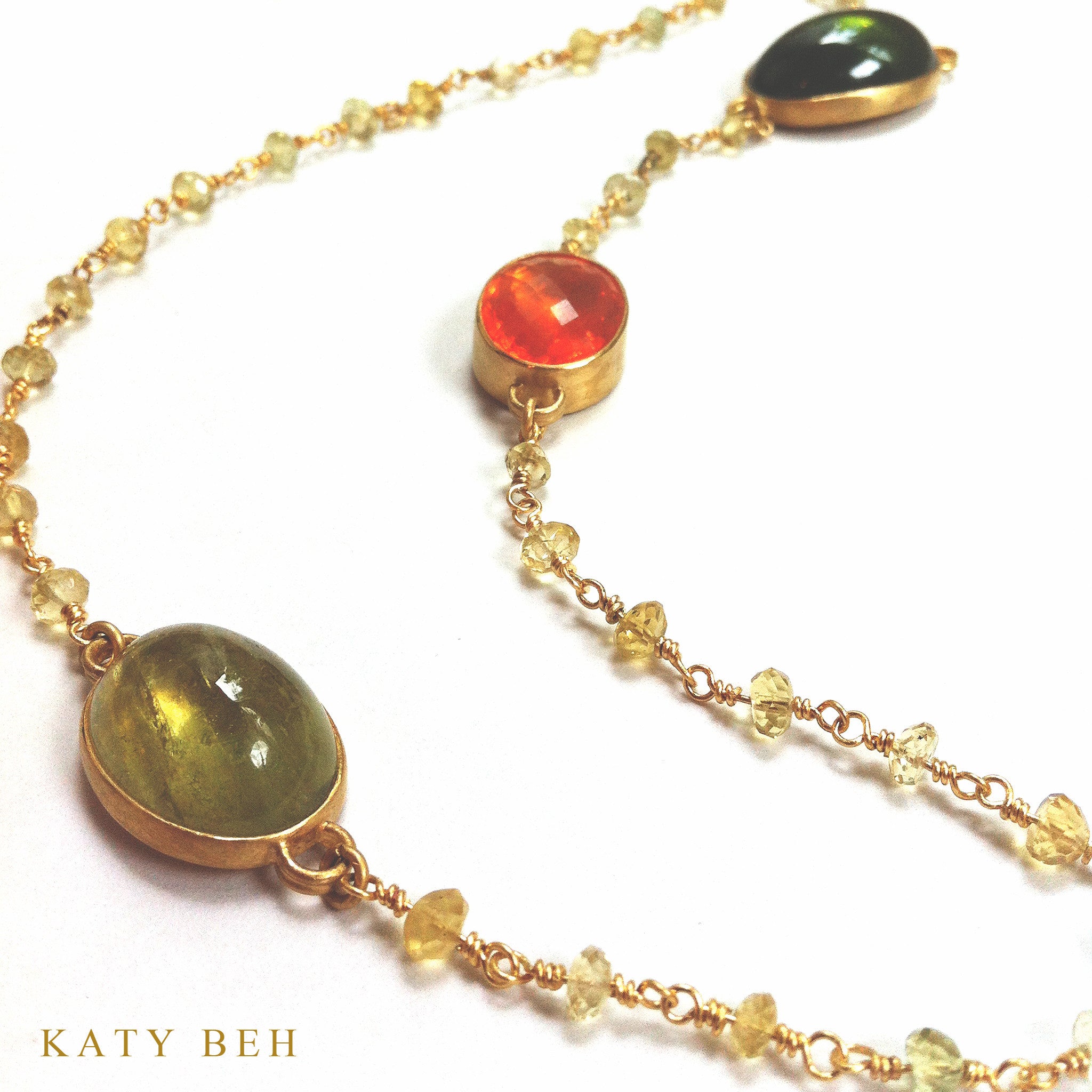 Necklaces - Katy Beh 22k Gold Handmade Jewelry New Orleans