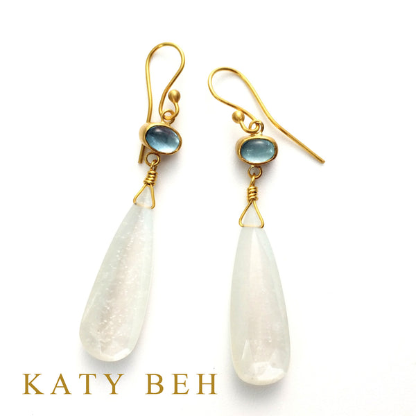 Earrings - Katy Beh 22k Gold Handmade Jewelry New Orleans