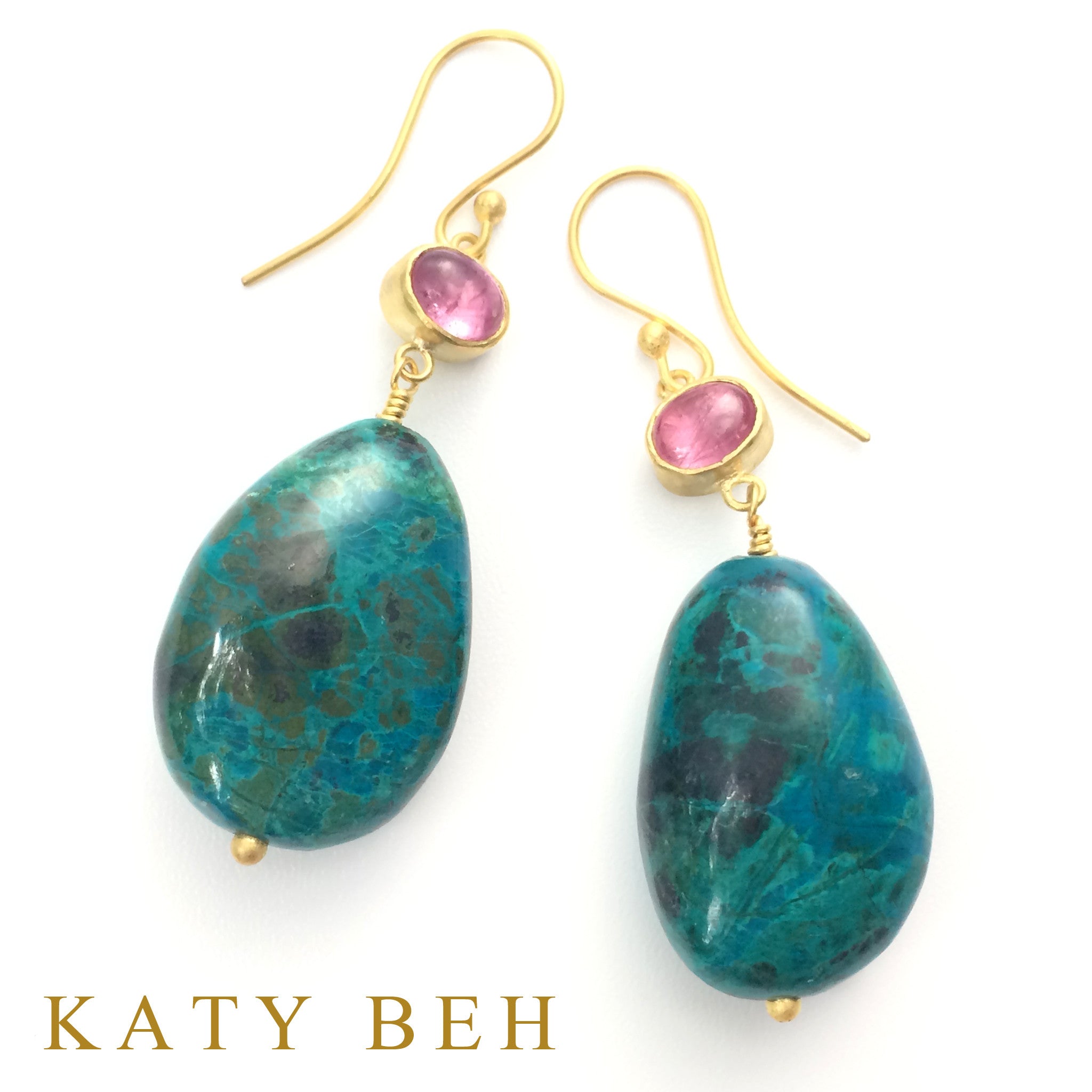 Earrings - Katy Beh 22k Gold Handmade Jewelry New Orleans