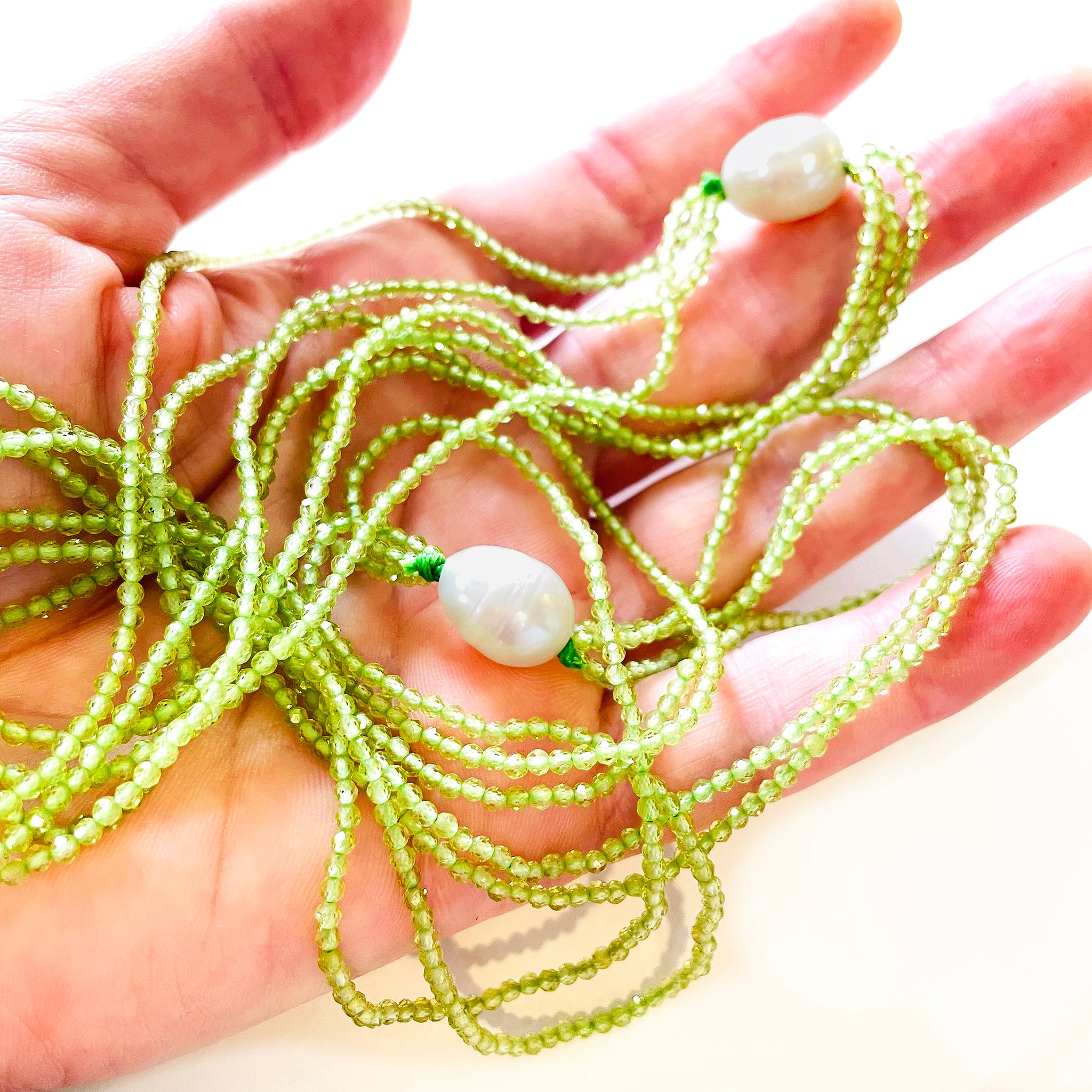 Sparkly Peridot Necklace