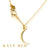 22k Crescent City Moon on Baby Chain with Yellow Sapphires