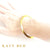 22k Gold Flat Hammered Bangle Bracelet