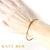 22k Gold Round Bangle Bracelet