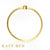 Ada 22k Gold and Pink Tourmaline Round Bangle Bracelet