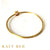 Ada 22k Gold and Pink Tourmaline Round Bangle Bracelet