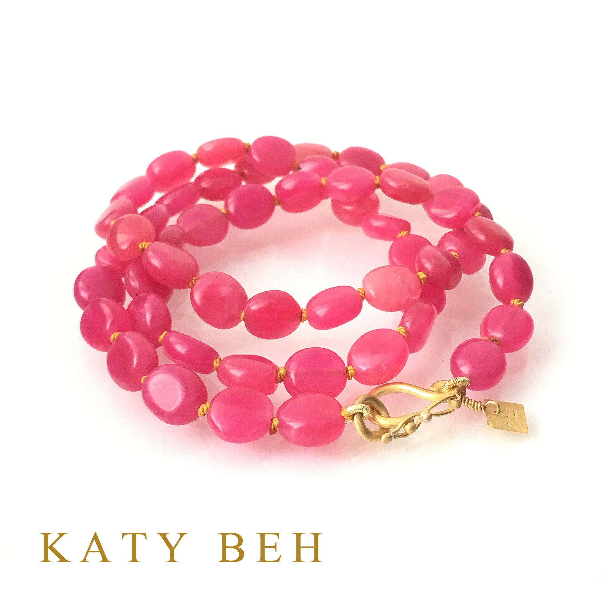 Andie Hot Pink Quartz Necklace