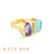 Anita Rose de France Amethyst and Peruvian Opal Ring