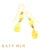 Anna Mexican Fire Opal and Rubellite Earrings