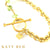 Antonia 22k Gold Peridot Chain Bracelet