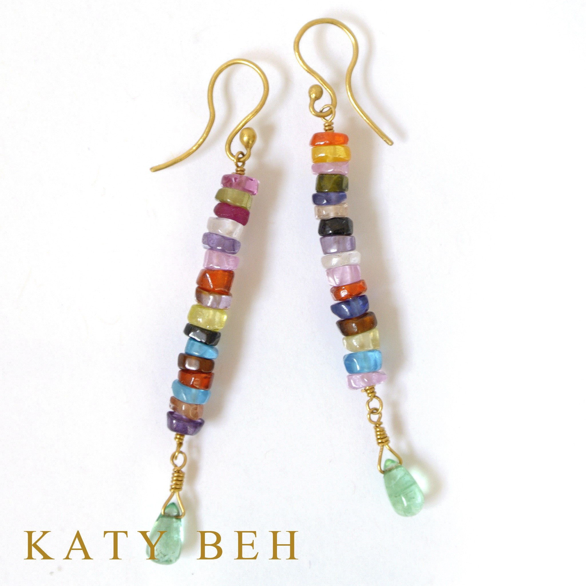 Earrings - Katy Beh 22k Gold Handmade Jewelry New Orleans