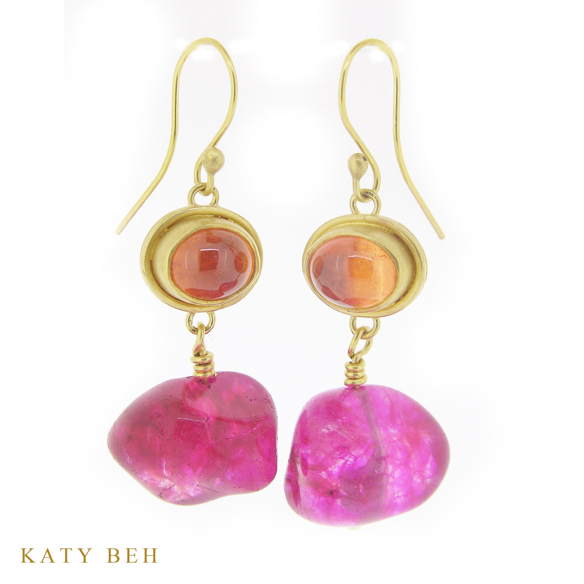 Earrings - Katy Beh 22k Gold Handmade Jewelry New Orleans
