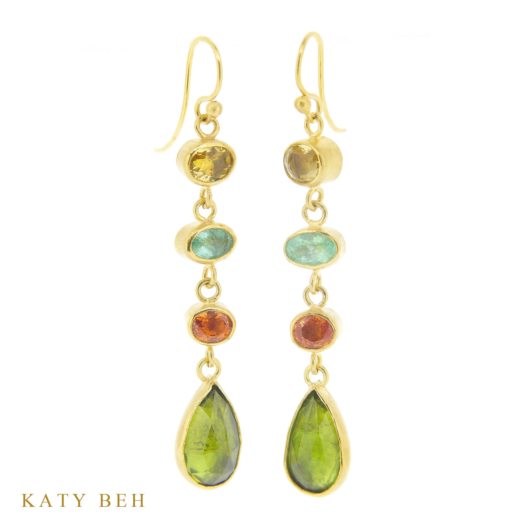 Earrings - Katy Beh 22k Gold Handmade Jewelry New Orleans