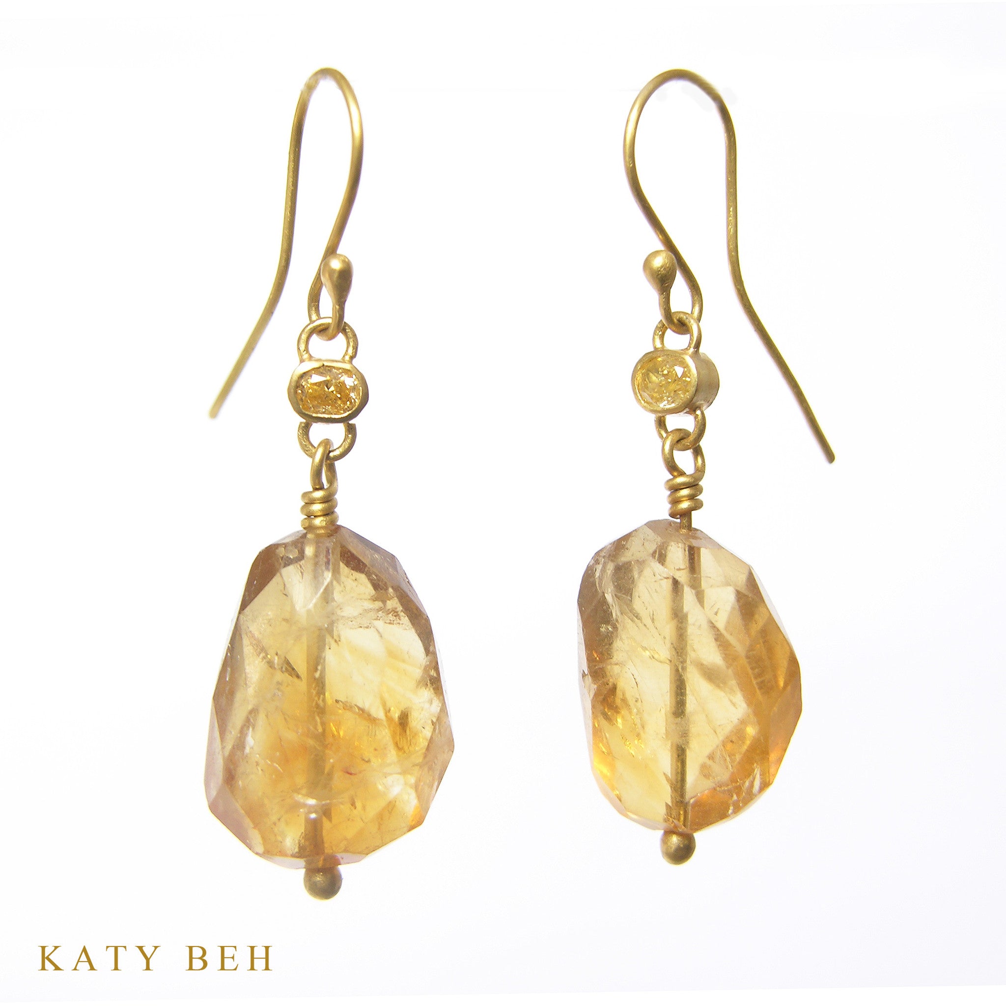 Earrings - Katy Beh 22k Gold Handmade Jewelry New Orleans