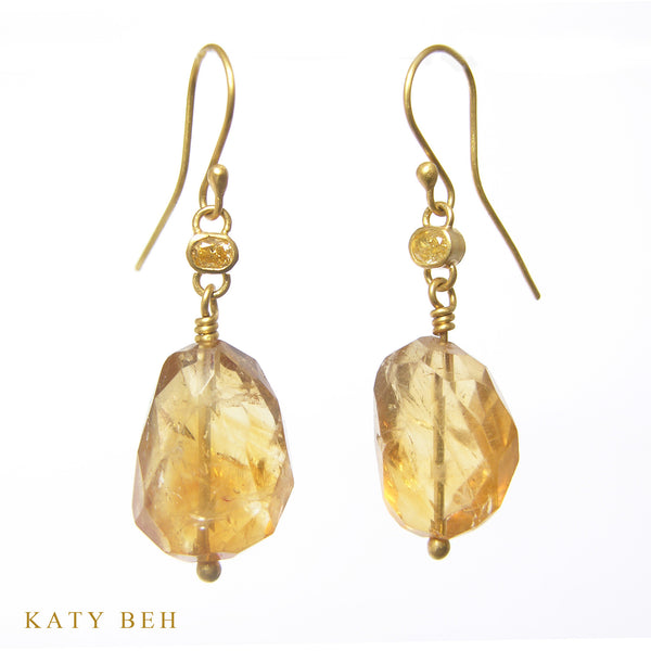 Earrings - Katy Beh 22k Gold Handmade Jewelry New Orleans
