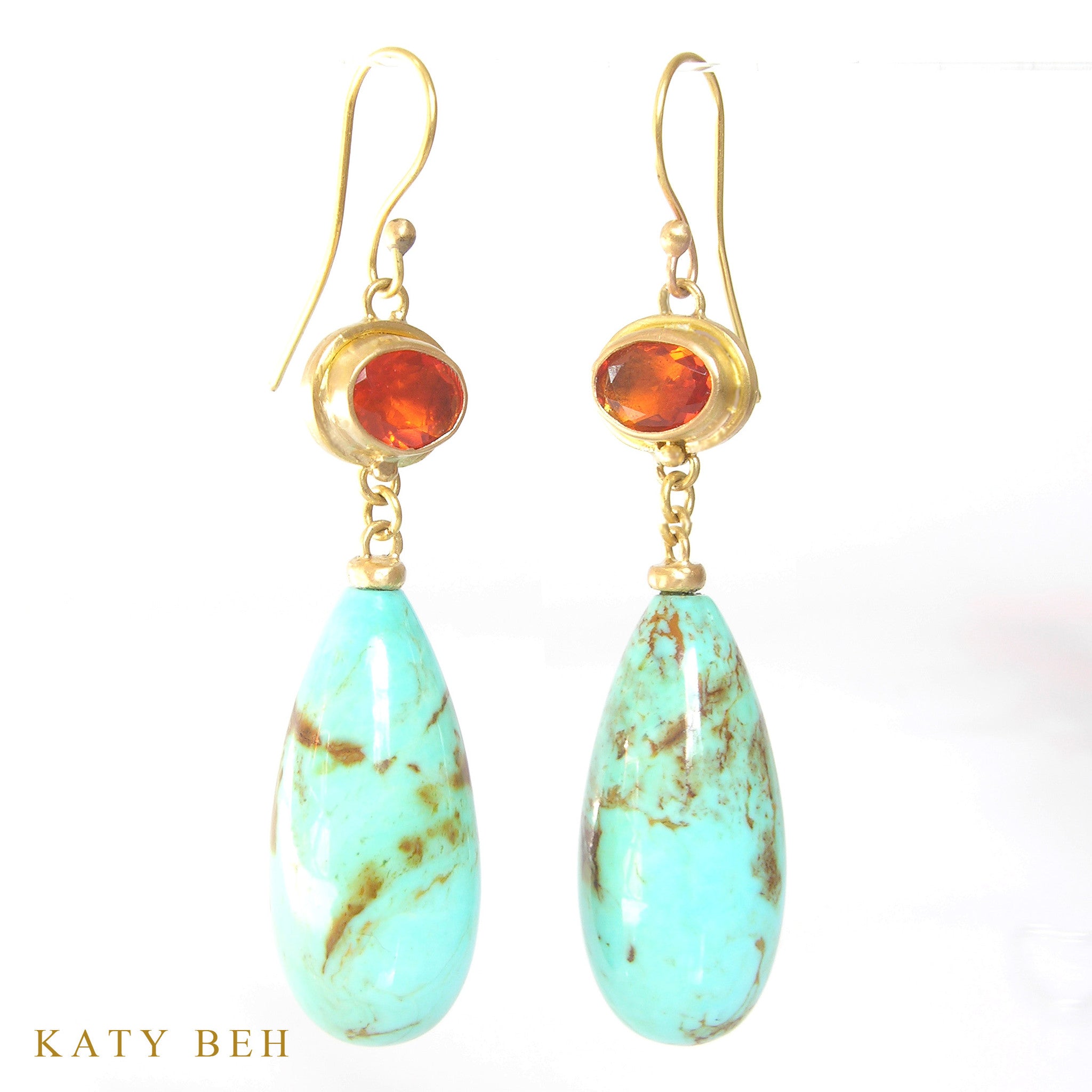 Earrings - Katy Beh 22k Gold Handmade Jewelry New Orleans