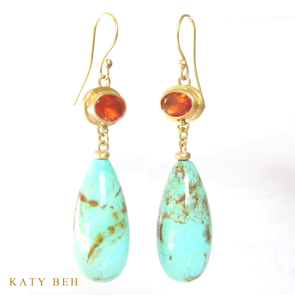 Earrings - Katy Beh 22k Gold Handmade Jewelry New Orleans