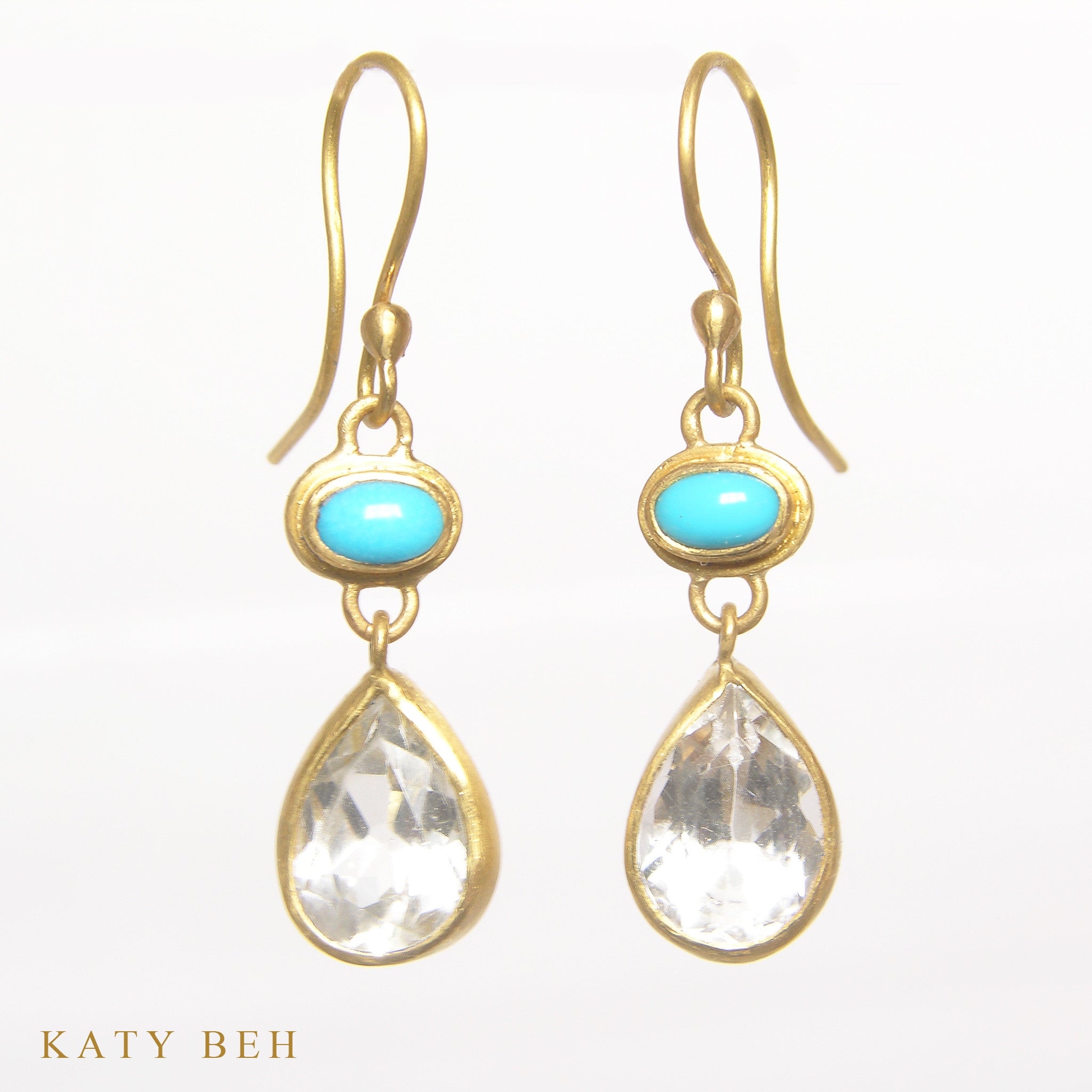 Earrings - Katy Beh 22k Gold Handmade Jewelry New Orleans